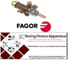 146109000 -Gaskraan COPRECI type CAL-3200 gasingang pijpflens ø27mm bypass sproeier ø 0,55mm FAGOR