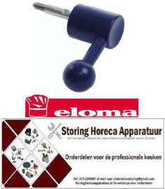 106692847 - Deurgreep combi-steamer aanslag links L 100mm B 55mm H 35mm greep ø 35mm blauw ELOMA