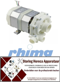 278500525 - Waspomp ingang ø 50mm uitgang ø 30mm type T7 230V 50Hz fasen 1 0,52kW vaatwasser RHIMA