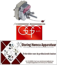 893375498 - Thermostaat instelbereik 60-512°C 3-polig 3NO 16A voeler ø 3,8mm voeler L 225mm GGF