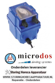 648361774 - Doseerapparaat MICRODOS toerentalregeling 4l/h 230 VAC wasmiddel slang ø 4x6mm slang Santoprene