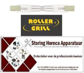 363360556 - Halogeenlamp fitting  L 74,9 mm 230 Volt - 80 Watt ROLLERGRILL