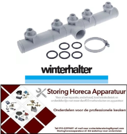 196502261 - Waterverdeler inbouwpositie boven L 455mm WINTERHALTER