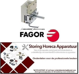 241376094 -Thermostaat t.max. 324°C instelbereik 54-324°C 1-polig 1NO 16A voeler ø 3,03mm voeler L 160mm FAGOR