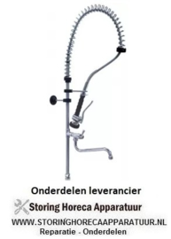 155547369 - Voorspoeldouche met zwenkventiel met aansluitadapter 1/2" type CLASSIC