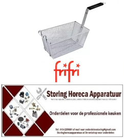 119970291 - Friteusekorf L1 345mm B1 220mm H1 155mm L2 585mm H2 280mm H3 315mm RVS - FRIFRI