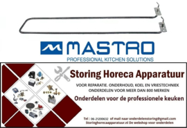 273416043 - Verwarmingselement 990W 230V L 475mm B 106mm H 24mm noklengte 55mm nokbreedte 18mm LA 138mm Mastro