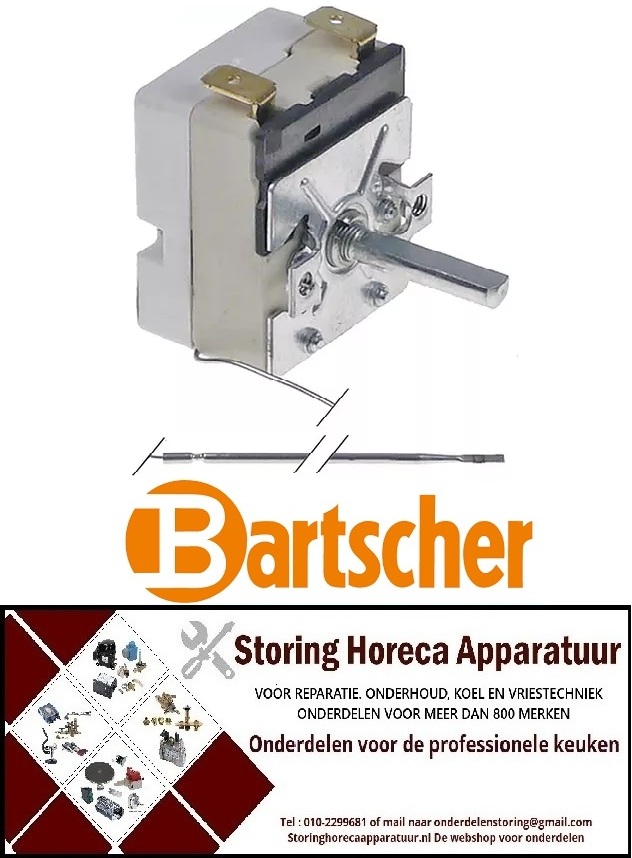 VE334375505 - Thermostaat 50°-320°C 1-polig Voeler 160/Ø3mm Capillair 830mm BARTSCHER