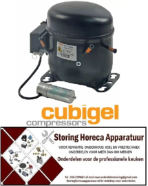 108134815 -Compressor koelmiddel R290 LBP type NPT16LA 220-240V 220-240V 50Hz cilinderinhoud 16,15cm³ Cubigel