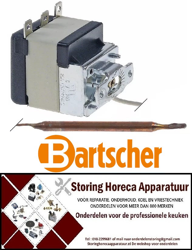 349390686 - Thermostaat t.max. 83°C 1-polig 1CO 20A voeler ø 6mm BARTSCHER