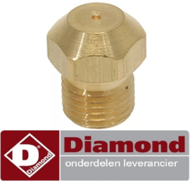 545RTCU900236 - Gasinspuiter propaangas / flessengas boring ø 1,2mm voor gasfornuis DIAMOND G77/4BF7-N