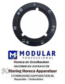 252112831 -Knopsymbool ø 95mm zwart Modular