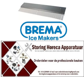 389695509 -Gordijn voor ijsmaker B 720mm H 190mm met houder schachtlengte 715mm schacht ø 7,5mm Brema
