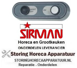 434403005 - Bedieningseenheid knoppen 2 - L 130mm - B 41mm Sirman
