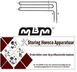 884418144 -Verwarmingselement 1500W 230V VC 1 L 360mm B 110mm L1 30mm L2 330mm B2 88mm flens L 70mm flens B 22mm MBM