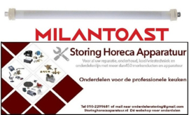 154420515 - Kwarts verwarmingselement 500W 110V L 374mm ø 10mm MILAN TOAST