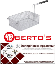 449970278 - Friteusekorf L1 290mm B1 215mm H1 120mm L2 410mm H3 240mm BERTOS