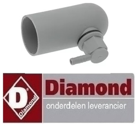 694705596 -Luchtkamer ø 34mm H 70mm hoogte uitlaat 70mm compleet slang ø 6mm voor vaatwasser DIAMOND 04d/6s