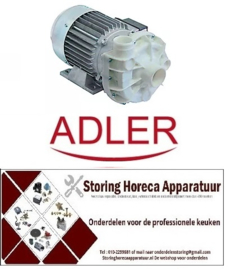 295500266 - Waspomp ingang ø 45mm uitgang ø 40mm type 4217B2720 230/400V 50Hz fasen 3 0,075kW 1PS L 290mm ADLER