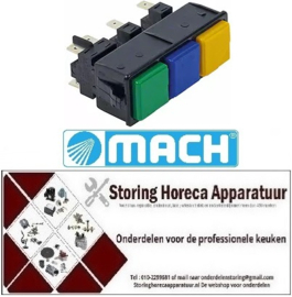128347957 -Schakelaar combinatie inbouwmaat 28,5x77,5mm Vaatwasser Mach