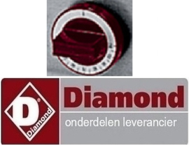 50161207300 - Knop rood voor Bain-Marie DIAMOND E65/BM