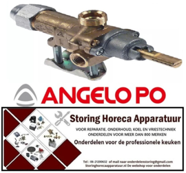 Pm 648109515 - Gaskraan PEL 21S met afsluitklep en veiligheidsvoorziening voor ANGELO PO