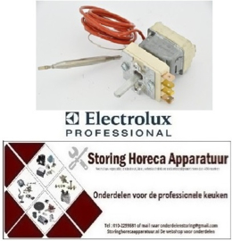391390052 -Thermostaat t.max. 185°C instelbereik 90-185°C 1-polig 1NO 15A voeler ø 4mm voeler L 229mm ELECTROLUX