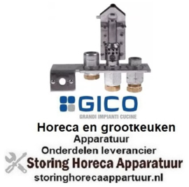 921102295 - Waakvlambrander 3-vlammig gasaansluiting 4 mm GICO