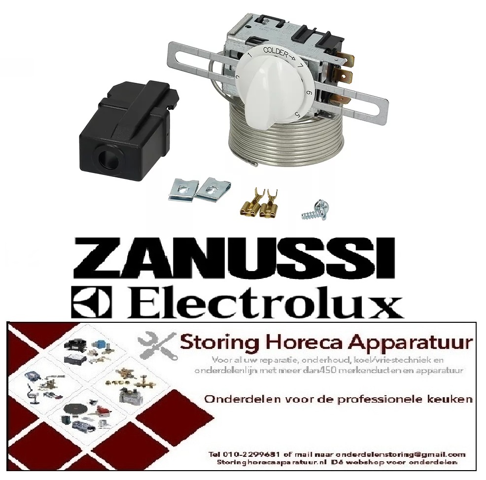 214390559 -Thermostaat type capillaire 2000mm instelbereik -8,5 tot +11,5°C DANFOSS  ELECTROLUX