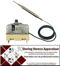 VE644390178 - Maximaalthermostaat uitschakeltemp. 124°C 3-polig 20A voeler ø 6mm voeler L 74mm capillaire 900mm - Maximaalthermostaat uitschakeltemp. 124°C 3-polig 20A voeler ø 6mm voeler L 74mm capillaire 900mm