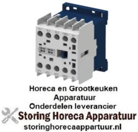 253381205 - Relais AC1 20A 240VAC (AC3/400V) 9A/4kW hoofdcontact 3NO hulpcontact 1NO ASCASO