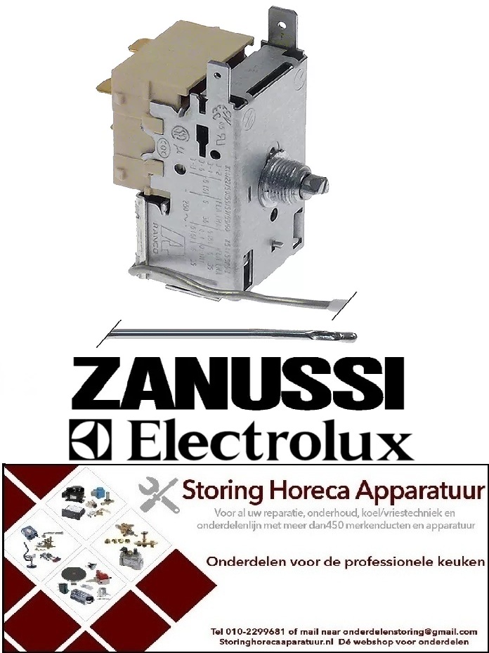 207.391.091 - Thermostaat instelbereik -22 tot -3°C capillaire 2000mm capillaire pijpvoeler ELECTROLUX