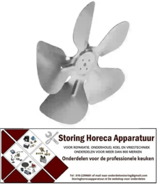 653601567 - Ventilatorblad zuigend ø 250mm ventilatorblad bevestiging 25,4mm vleugelhoek 28°