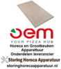 398850006 - Vuurvaststeen L 913mm B 606mm H 25mm voor pizzaoven OEM verzending uitsluitend per transporteur