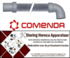 125530613 - Afvoerslang L 3000mm recht ø binnen 21mm haaks ø binnen 21mm slang ø buiten 20mm voor vaatwasser  COMENDA