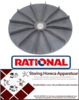 100601730 - Ventilatorblad voor motorkoeling AD ø 180mm H 20mm ID ø 20mm RATIONAL