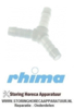 16550020111 - Naspoel verdeling Y-stuk 12mm RHIMA DR50