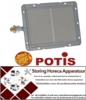 881104281 - Keramischebrander L 216mm B 160mm brandbereik 177x125 pijpaansluiting ø 8mm POTIS