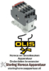 117381154 -Relais AC1 32A 230VAC hoofdcontact 3NO hulpcontact 1NO aansluiting schroefaansluiting OLIS
