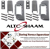 747701662 - Zijkantscharnier L 127mm B 18mm bevestigingsafstand 22,2mm aanslag links-rechts  ALTHO-SHAAM