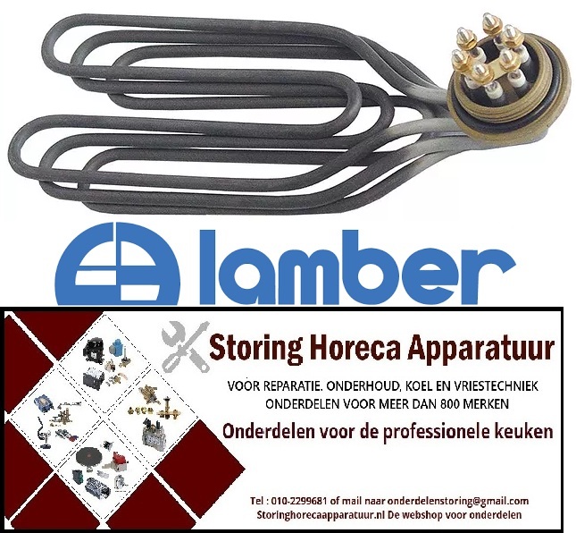 104416226 - Verwarmingselement 4500W 230V VC 3 draad 1¼" L 260mm B 90mm H 35mm L1 60mm L2 50mm L3 150mm LAMBER