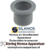410507574  -Afvoerventiel draad 1¼" AD ø 54mm H 40mm ID ø 36/33mm SILANOS