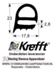 2417.6501207.04 - Deurrubber B 480mm L 725mm buitenmaat KREFFT OVEN GG10.11NT
