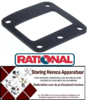 155510565 - Pakking rubber L 82mm B 82mm materiaaldikte 4mm gat ø 9mm LA 64mm voor verwarmingslelement RATIONAL
