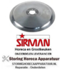 636698214 - Rondmes AD ø 300mm afname ø 40mm 3 gaten ID ø 254mm H 22,5mm C45 standaard voor snijmachine Cookmax, Sirman