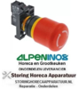 203348125 - Schakelaar inbouwmaat ø22mm rood compleet noodsituatie uitschakeling ALPENINOX