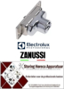 206694370 - Steun voor oven / steamer deursluiting L 124mm B 46mm draad M 10x1,5 - ELECTROLUX - ZANUSSI
