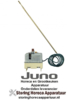 VE823390142 - Maximaalthermostaat uitschakeltemp. 360°C 3-polig 20A voeler ø 3,1mm voeler L 188mm pijp ø 1490mm JUNO