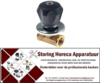 135514370 - Afsluitkraan aansluiting 1/2" 1/2" warm totale lengte 54mm as ø M5x0,8mm
