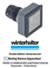 2243.606.12 - Tastelement type drukkend inbouw ø 16,2mm antraciet - transparant vierkant - Winterhalter